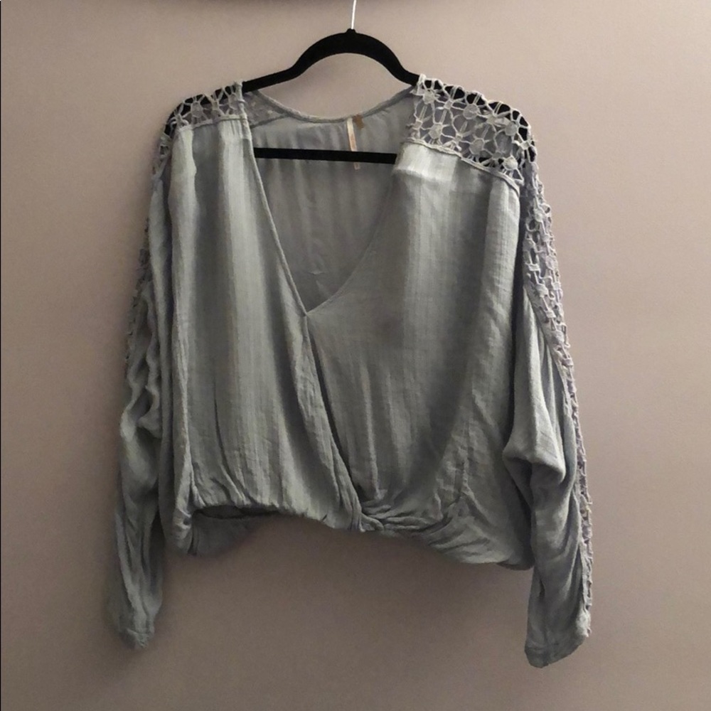 Baby Blue Long Sleeve Top